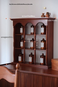 จัดระเบียบของเก่าสไตล์ฝรั่งเศส Vintage Display Shelf Coffee Shop Bookstore จัดวางของตกแต่งแบบญี่ปุ่น