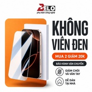 IPhone tempered glass without black border - Full screen, rounded edges. transparent, easy to apply