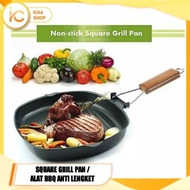 Terbaru Square Grill Pan / Wajan BBQ / Square Grill Pan Panggang BBQ /