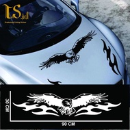 Eagle picture car hood sticker, car hood sticker, cool car hood sticker, eagle car hood sticker