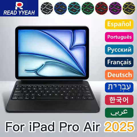 READ YYEAH iPad Magic Keyboard for iPad 10th 2025 11 A16 Korean Polish Spanish Portuguese Bilingual 