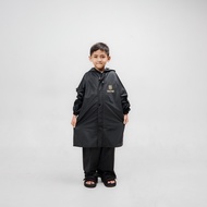 SULTAN Jas Hujan Anak Setelan Jaket Celana Motor Bahan Tebal PVC Mantol Warna Hijau Army