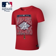 Official MLB Atlanta Braves T-Shirts for Men Regular Fit World Series Champions Collection
