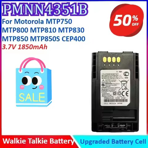 New PMNN4351B 3.7V 1850mAh Walkie Talkie Battery for Motorola MTP750 MTP800 MTP810 MTP830 MTP850 MTP