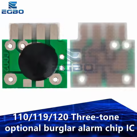 10PCS 110/119/120 Three-tone optional burglar alarm chip IC voice module music integrated circuit C0