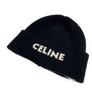 [Used] CELINE 2A25R535Q Knit Hat, Rib Knit, Other Hats, Black