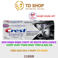 [NK Mỹ] Kem đánh răng Crest 3D White 99g Brilliance Peppermint I Blast I Charcoal - TD Shop