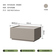ตู้นอนไม้ชั้นเดียวสไตล์อิตาเลียนแบบเรียบง่าย ตู้วางของสำหรับห้องนอน ตู้เก็บของ ไม้แข็ง ตกแต่งสไตล์ญี