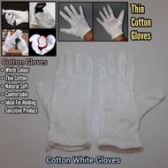 Cotton White Hand Glove Handling Work Hands Protector Soft Costume Jewellery White Gloves
