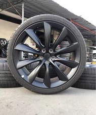 特斯拉 ModelX 原廠正品22吋拆車輪轂帶胎一套！前後配265/35R22285/35R22