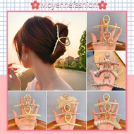 Korean Version Metal Grab Clip Bowknot Pendant Hairpin Pearl Hair claw hair pin Sepit rambut Pearl P