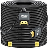 PEUZAVA 4K HDMI Long Cable 125FT, 18Gbps High Speed HDMI 2.0 Cord 4K@60Hz 2K 1080P 3D ARC Ethernet, Professional HDMI Cable Compatible with Laptop, Monitor, PS5, PS4, Xbox One, HDTV &amp; More (37.5M)