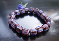 義大利雪佛蘭珠28克 Chevron 威尼斯 老琉璃珠 手鍊 17-18世紀