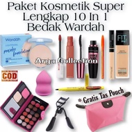 Paket Kosmetik Super Lengkap 10 In 1 / Paket Make Up Wardah 1 Paket 10 in 1 + Bedak Wardah+Foundatio