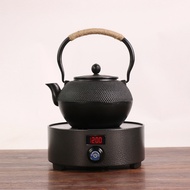 A/🗽Cast Iron Pot Kettle Handmade Uncoated Old Iron Pot Japanese Outdoor Stove Teapot Household Health Care Iron Teapot J