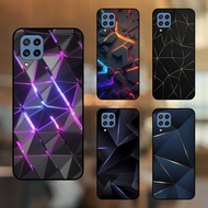 Samsung M32 phone case with black border Gaming pattern