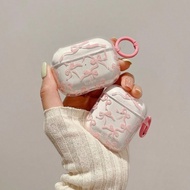 Pink Bow Suitable for AirPods Protective Case AirPodsPro Earphone 0 New Generation pro A Earphone Ca