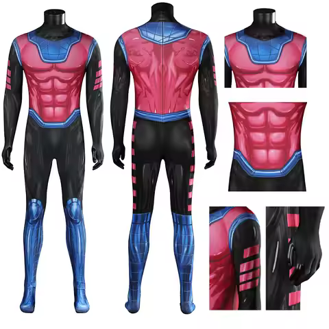 Gambit Cosplay Jumpsuit Movie X97 Roleplay Super Villain Costume Clothing Adult Outfits Halloween Ca