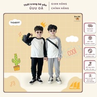 (CLEARANCE CNY ) Uuu Oà Style long-sleeved t-shirt Set with striped sleeves and printed motifs for b