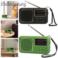 Mini Portable Radio Full-Wave Band Battery 500mAh Pocket Radio FM Radio Receiver