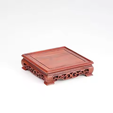 Red Sandalwood Carvings, Crafts, Ornaments, Wooden Pallet, Jade Handles, Purple Clay Pot Seals, Squa