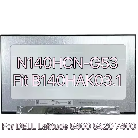 14.0" Laptop LCD Touch Screen N140HCN-G53 Fit N140HCN-E5C B140HAK03.1 For DELL Latitude 5400 5420 74