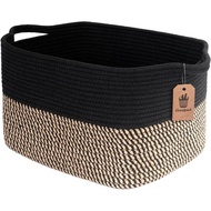 Goodpick Cube Storage Bins - Towel, Book, Cloth, Shoes, Closet Shelf Woven Baskets for Office, Baby 