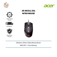 Acer Nitro Mouse GP.MCE11.036 ( 8000 DPI/ Optics/ 8 Buttons/ Wired)