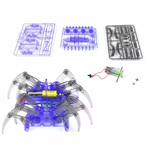 DIY Educational Robotic Spider Battery Operated Movable Legs Electric Robot Spider No Soldering Requ