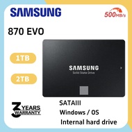 【1TB/2TB】SAMSUNG Internal hard drives 870EVO SATA3 6.0GB/S  2.5'' Solid State Drive SSD