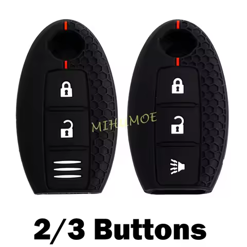Car 2/3 Buttons Key Case Cover Silicone For Nissan X-Trail T31 T32 Qashqai J10 J11 Rogue Sport Juke 