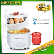 Ringgit Shop 1.8L Mini Rice Cooker Periuk Nasi Digital Cooking Pot + Steam Tray with Timer Non Stick Coating Cooker