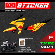 Stiker Motor Vario Led BISA HOLOGRAM Red Bull Sticker Striping Lis Motor Vario Led 125 150 Var 7