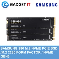 SAMSUNG SSD 980 M.2 NVME PCIE SSD 250GB / 500GB / 1TB SSD/ M.2 2280 FORM FACTOR / NVME GEN3 (NVMESSD