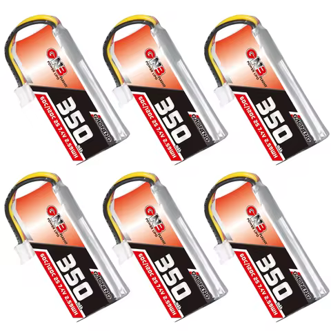 GNB 2S 350mAh 60C 7.4V LiPo Battery PH2.0/XT30 for 1:28 RC WLtoys K969 K989 Cars Tiny Whoop Drone