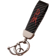 HUIANTS Carbon Fiber Style Car Keychain 300 Emblem Microfiber Leather Key Chain Compatible with Chry