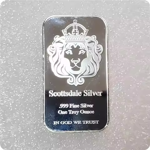 Scottsdale Silver 999 Fine Silver One Troy Ounce 1 Bars Bullion In God We Trust Coin With Display Ca