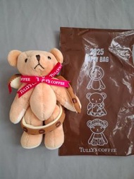 Tully's coffee 2025生肖熊玩具 吊飾