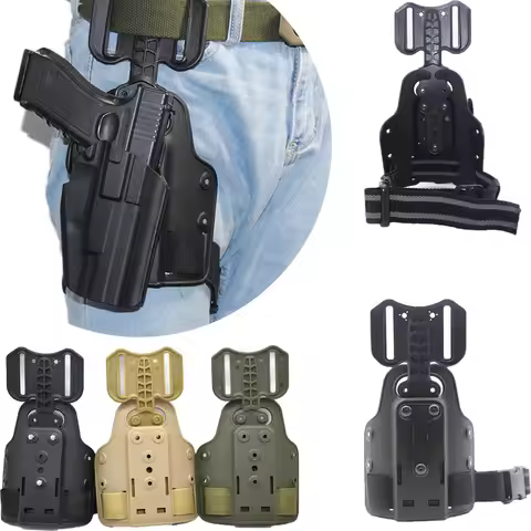 Tactical Hunting Thigh Holster Platform Drop Leg Pistol Holster Adapter for GL 17 M9 P226 P229 1911 