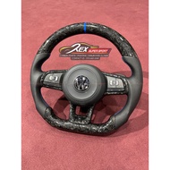 VW Volkswagen Whole Set Mk7.5 GTI R Forged Carbon Steering Golf Mk5 Mk6 Mk7 Mk7.5 TSI GTI R Scirocco