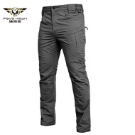 IX5 Military Tactical Cargo Pants Men's Elasticity Ripstop Joggers Male Waterproof Multi-pocket Streetwear Long Trousers S-2XL