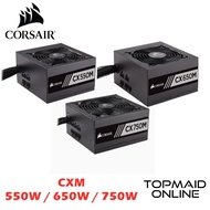 CORSAIR CX550M / CX650M 80 PLUS BRONZE SEMI MODULAR POWER SUPPLY