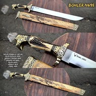 Golok Sembelih Bohler N695 Tanduk Rusa 40cm