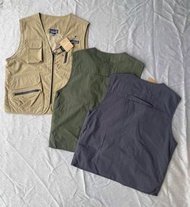 外國預訂 3色選 Patagonia 刺繡logo tactical vest 釣魚户外機能 口袋 山系風 背心外套
