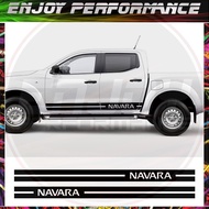 2PCS Car Stickers Nissan NAVARA d40 d22 np300 Tuning Accessories Auto Door Side Long Stripe Decor Gr