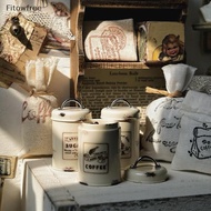 Fitow 3Pcs Miniature Dollhouse Mini Food/Tea/Coffee Cans Round Storage Bottle Model For Doll Scene O