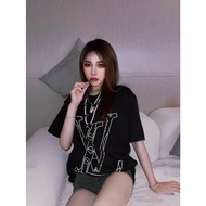 Baju streetwear 1TON 21SS NBA BLACK oversize t shirt