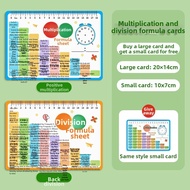 Math Multiplication and Division Learning Cards