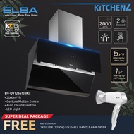 [FREE Shipping & FREE HAIR DRYER] Elba Designer Hood EH-Q9126ST(BK) Sensor Touch Control and Auto Cl