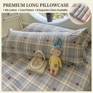 Cotton 40s Body Pillowcase Coquette Vintage Plaid Cute Heart Long Pillow Case Soft Bolster Cover Sar